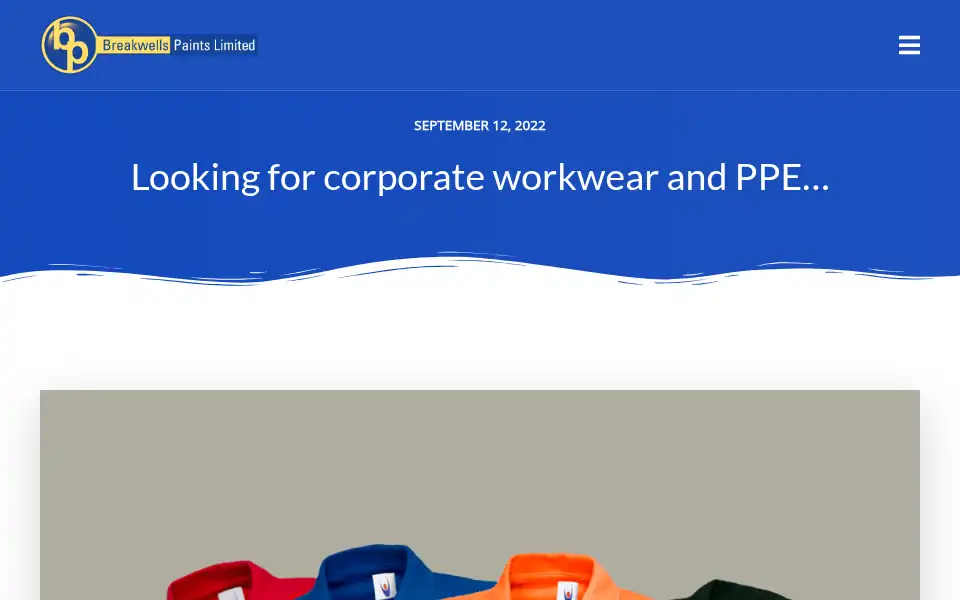 Screenshot of breakwellspaints.co.uk