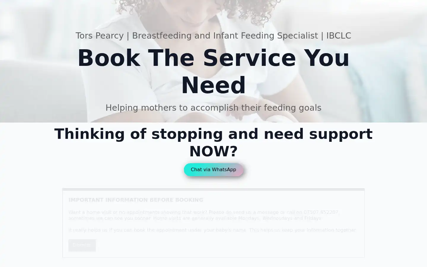 Screenshot of breastfeeding.wales