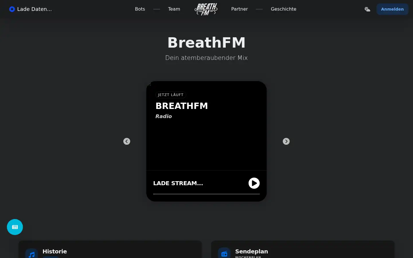 Screenshot of breathfm.de