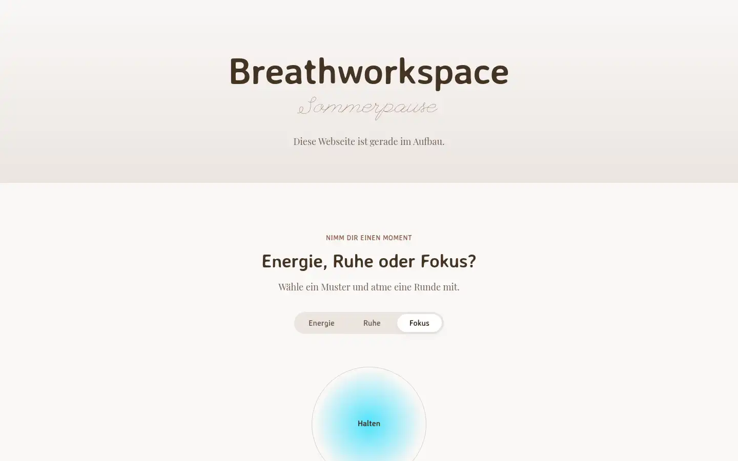 Screenshot of breathworkspace.com