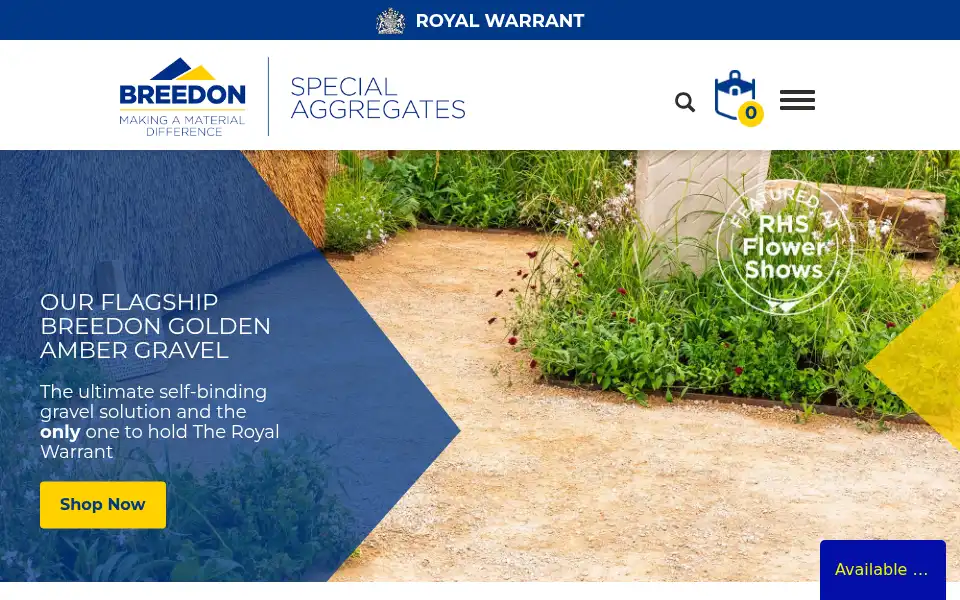 Screenshot of breedon-special-aggregates.co.uk