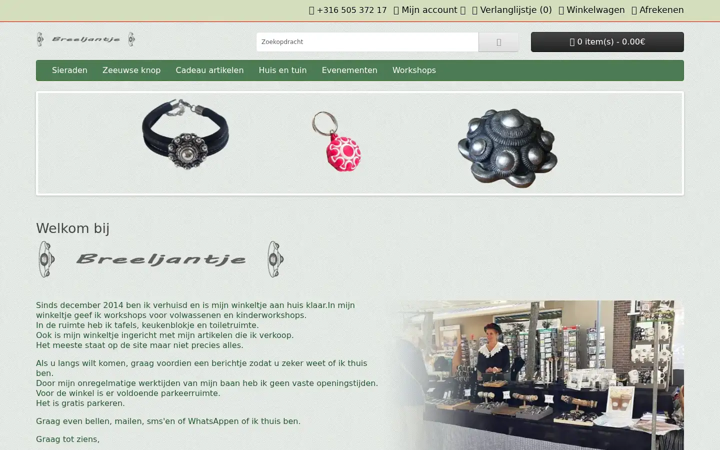 Screenshot of breeljantje.nl
