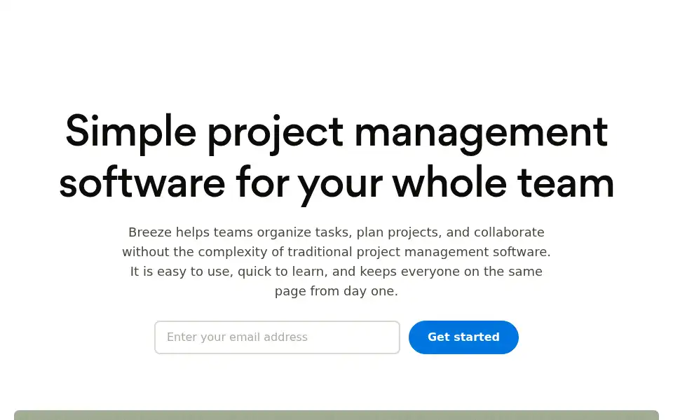 Screenshot of breeze.pm