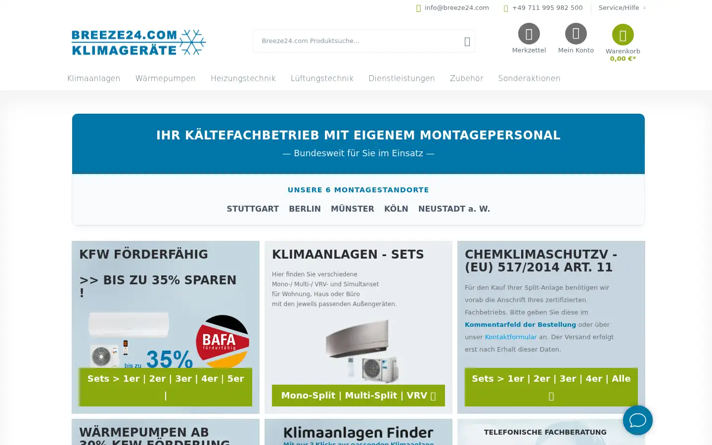 Screenshot of breeze24.com