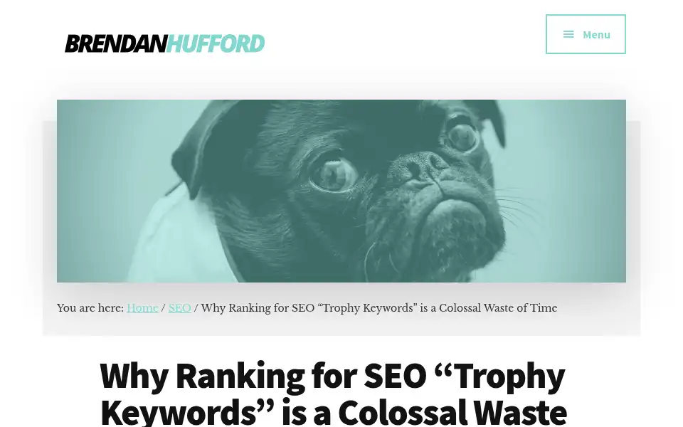 Screenshot of brendanhufford.com