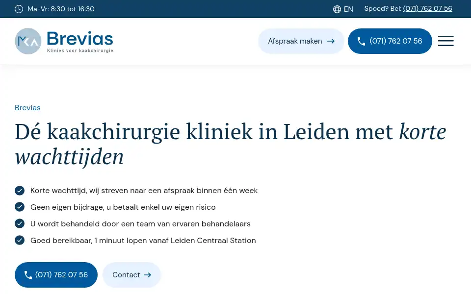 Screenshot of brevias.nl