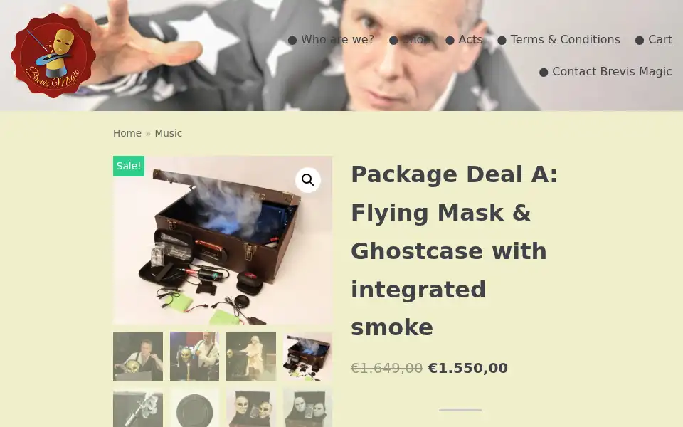 Screenshot of brevismagic.com