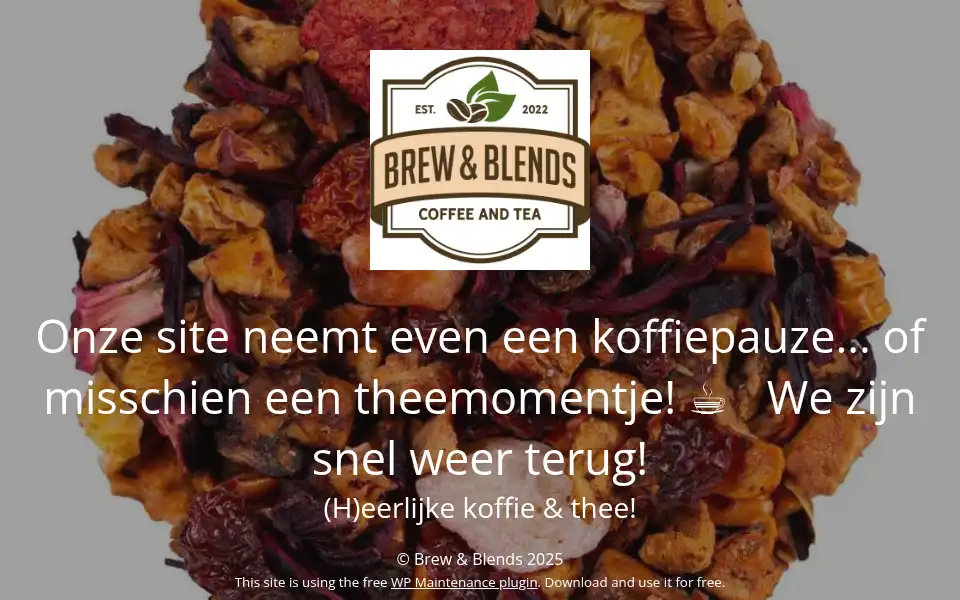Screenshot of brewnblends.com