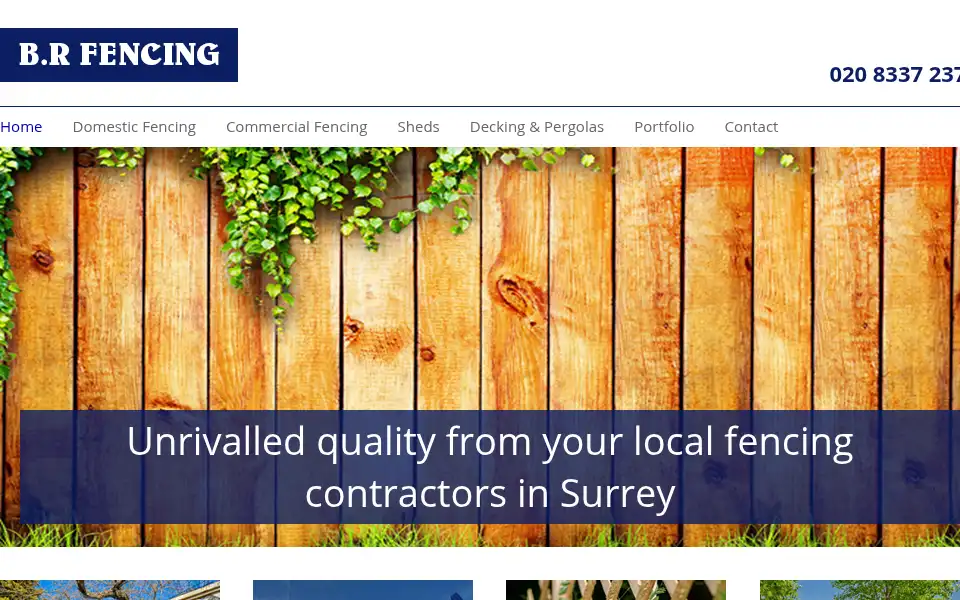 Screenshot of brfencingsonworcesterpark.co.uk