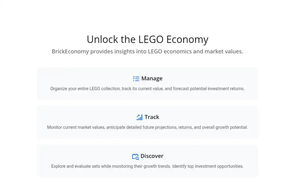 Screenshot of brickeconomy.com