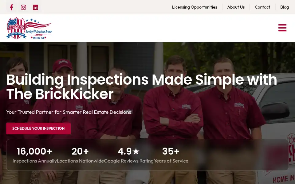 Screenshot of brickkicker.com