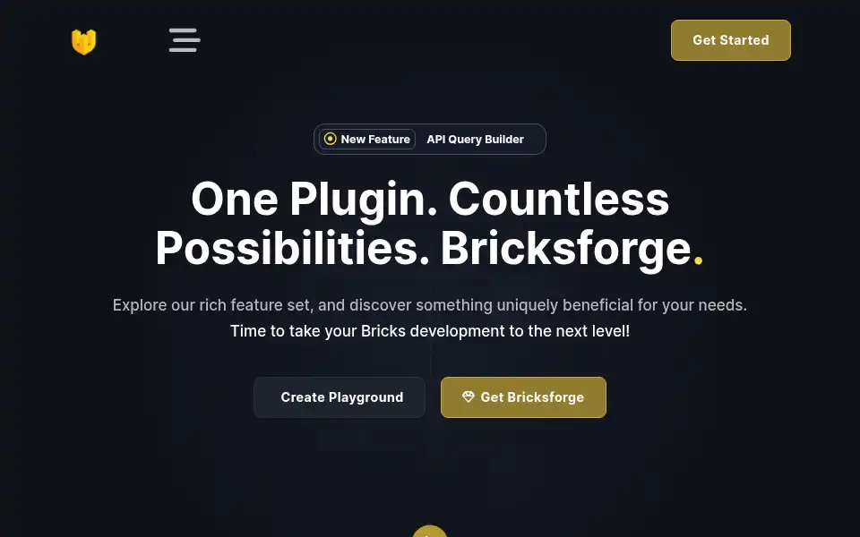 Screenshot of bricksforge.io