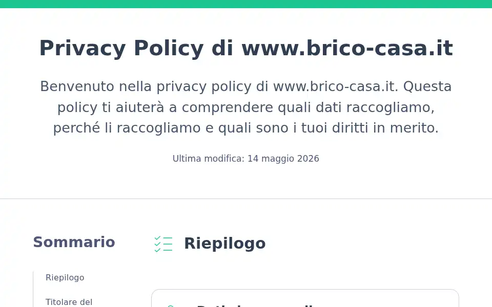 Screenshot of brico-casa.it