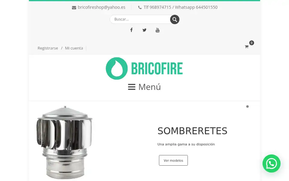 Screenshot of bricofire.es
