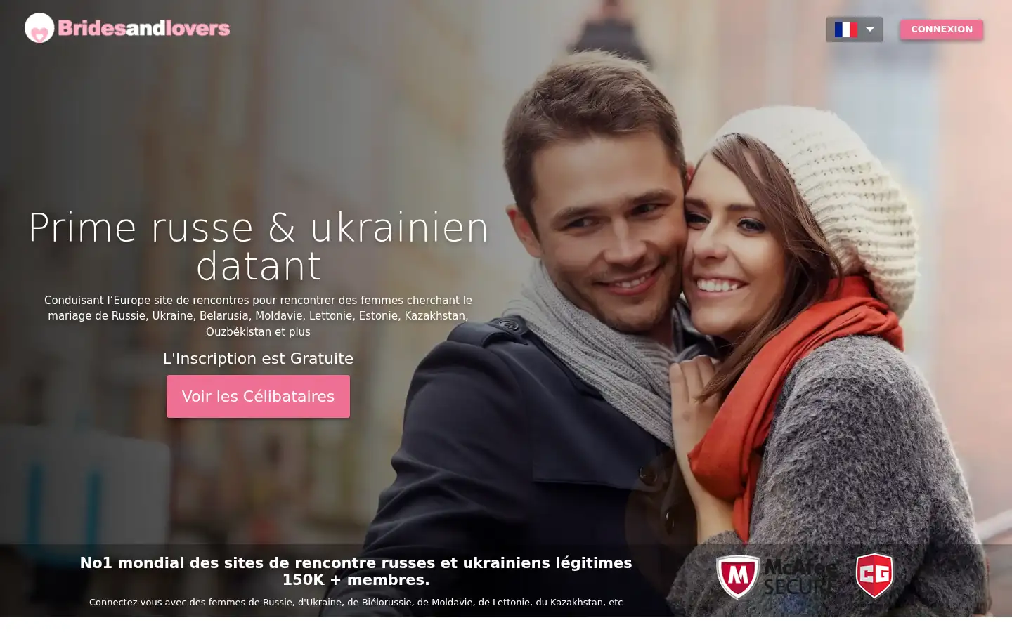 Screenshot of bridesandlovers.com