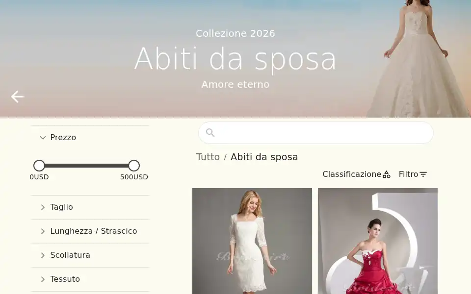 Screenshot of bridesire.it