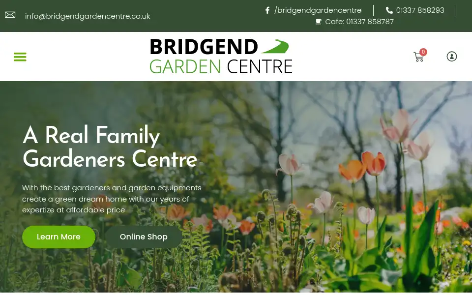 Screenshot of bridgendgardencentre.co.uk