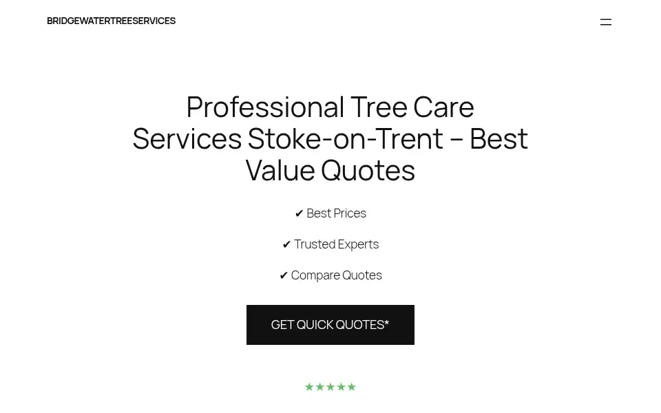 Screenshot of bridgewatertreeservices.co.uk