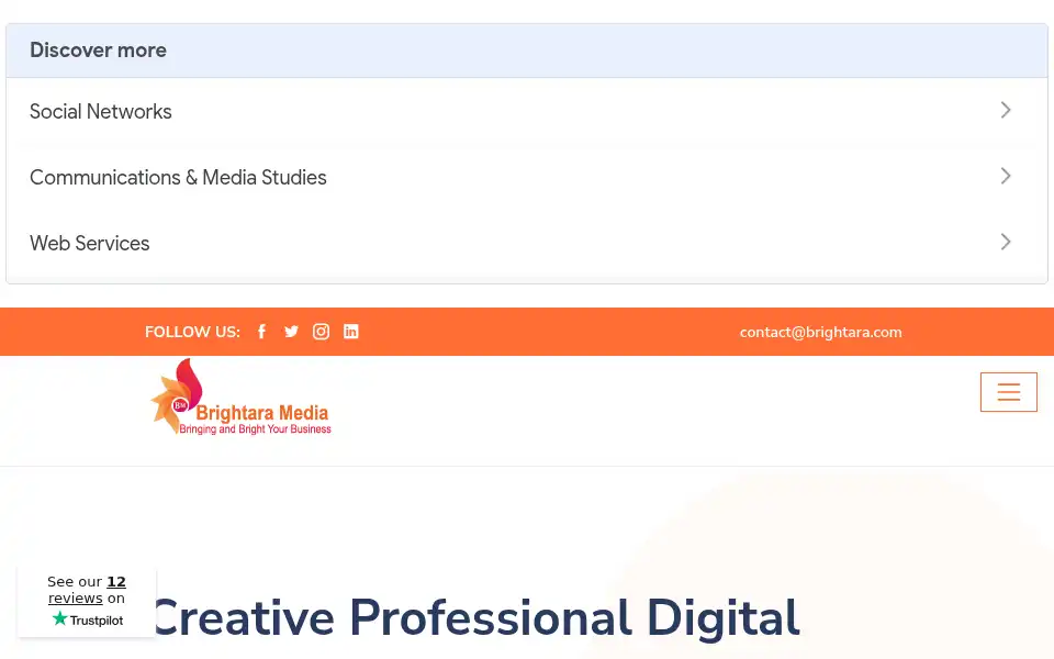 Screenshot of brightara.com