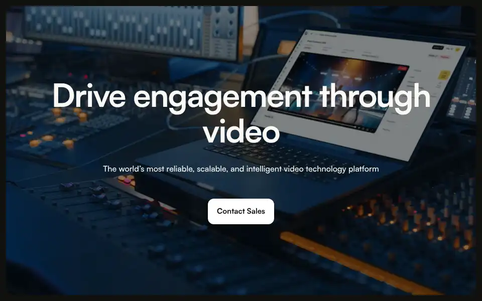 Screenshot of brightcove.com