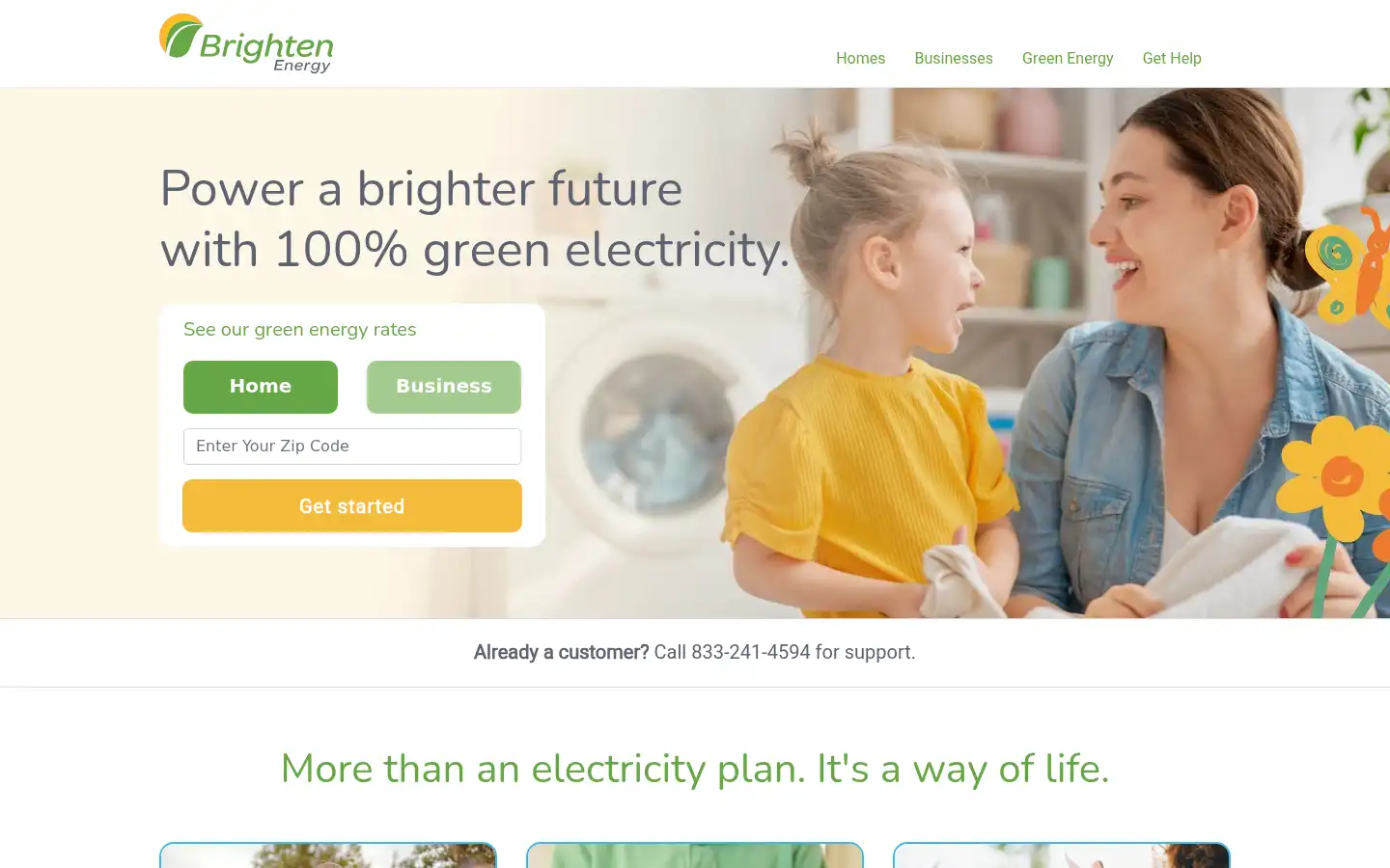 Screenshot of brightenenergy.com