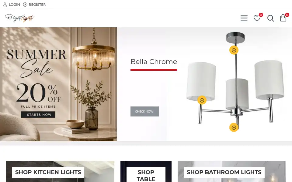 Screenshot of brightlights.ie