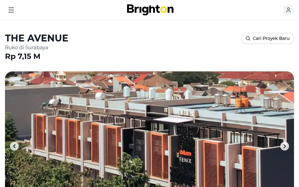 Screenshot of brighton.co.id