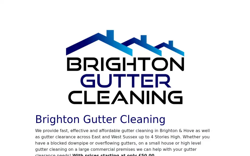 Screenshot of brightonguttercleaning.co.uk