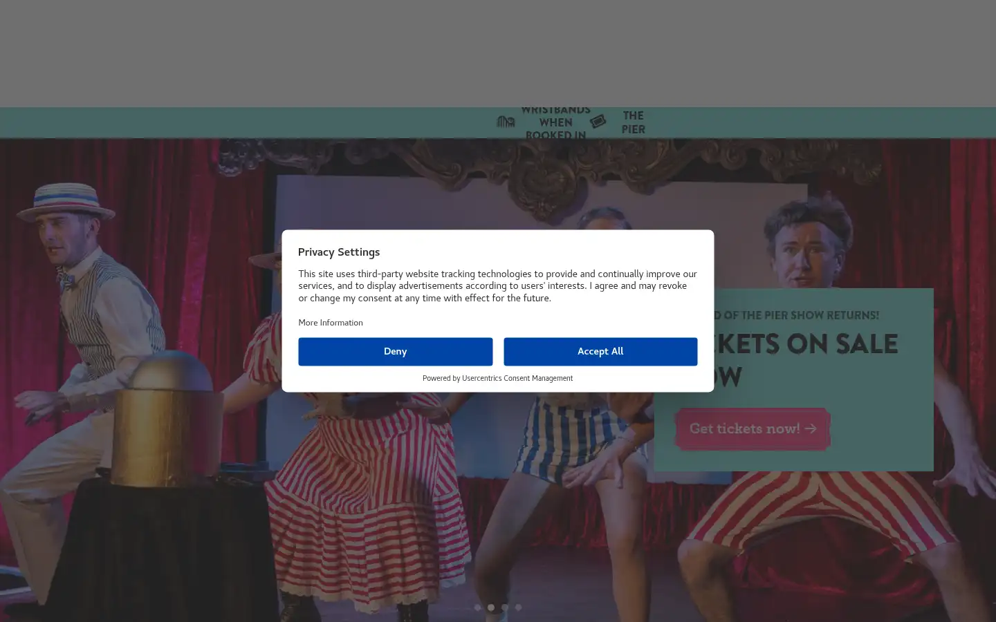 Screenshot of brightonpier.co.uk