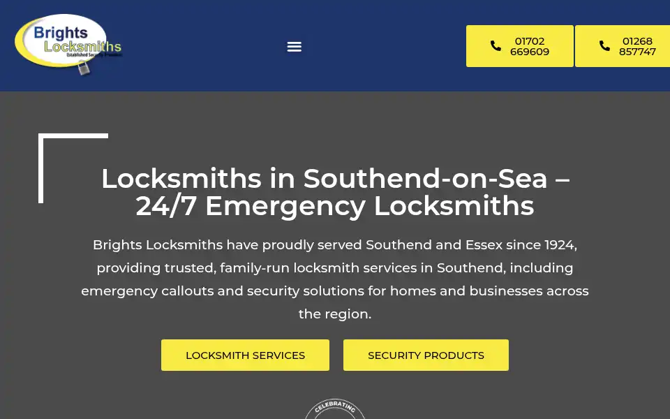 Screenshot of brights-locksmiths.co.uk