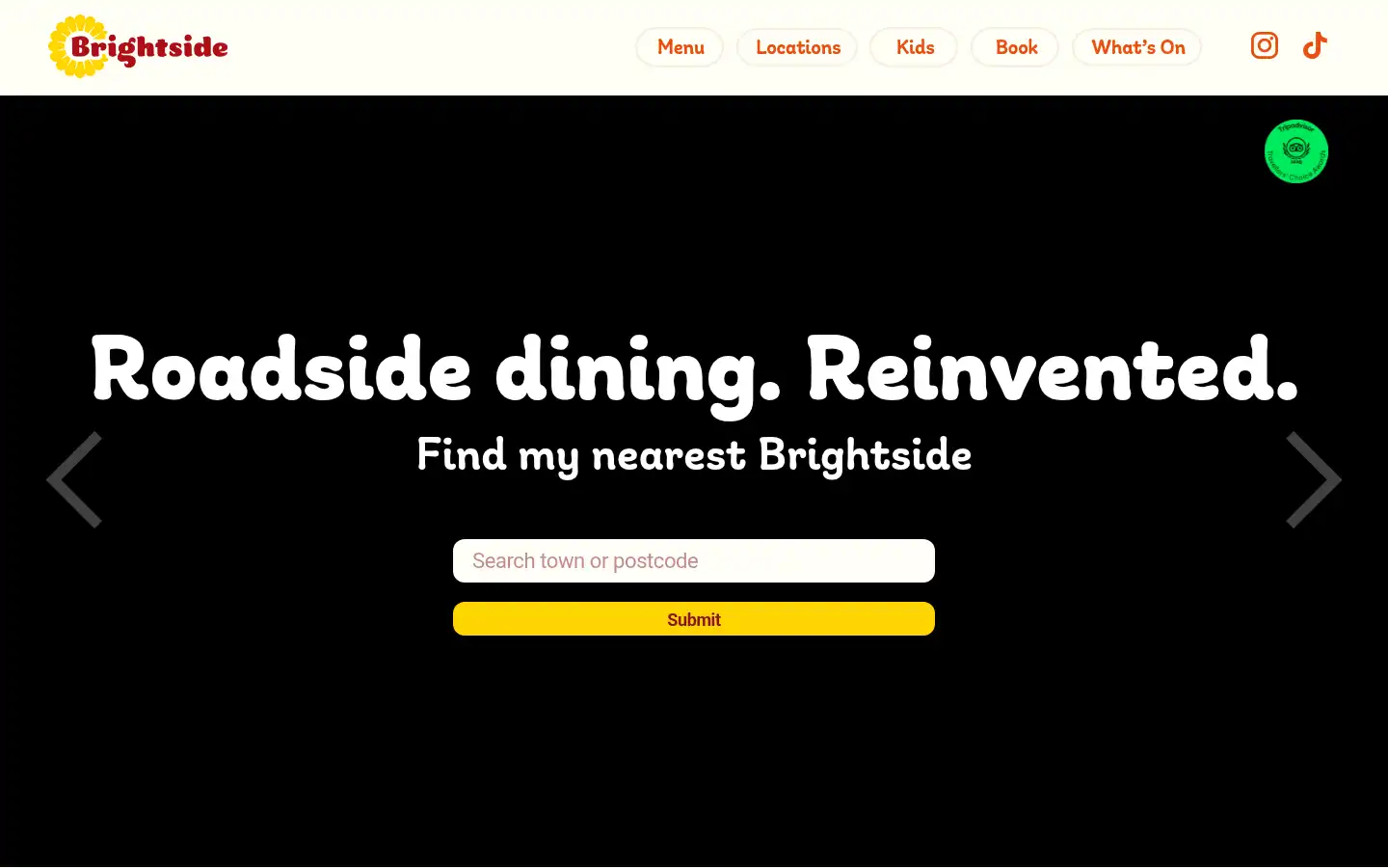 Screenshot of brightside.co.uk