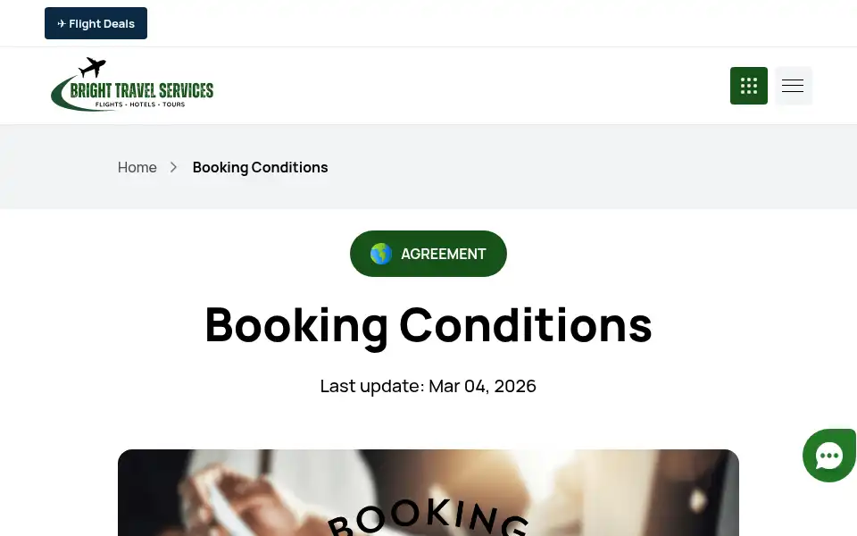 Screenshot of brighttravelservices.co.uk