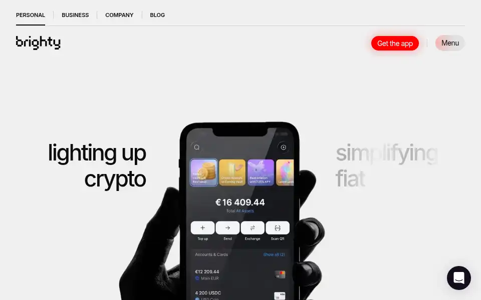 Screenshot of brighty.app