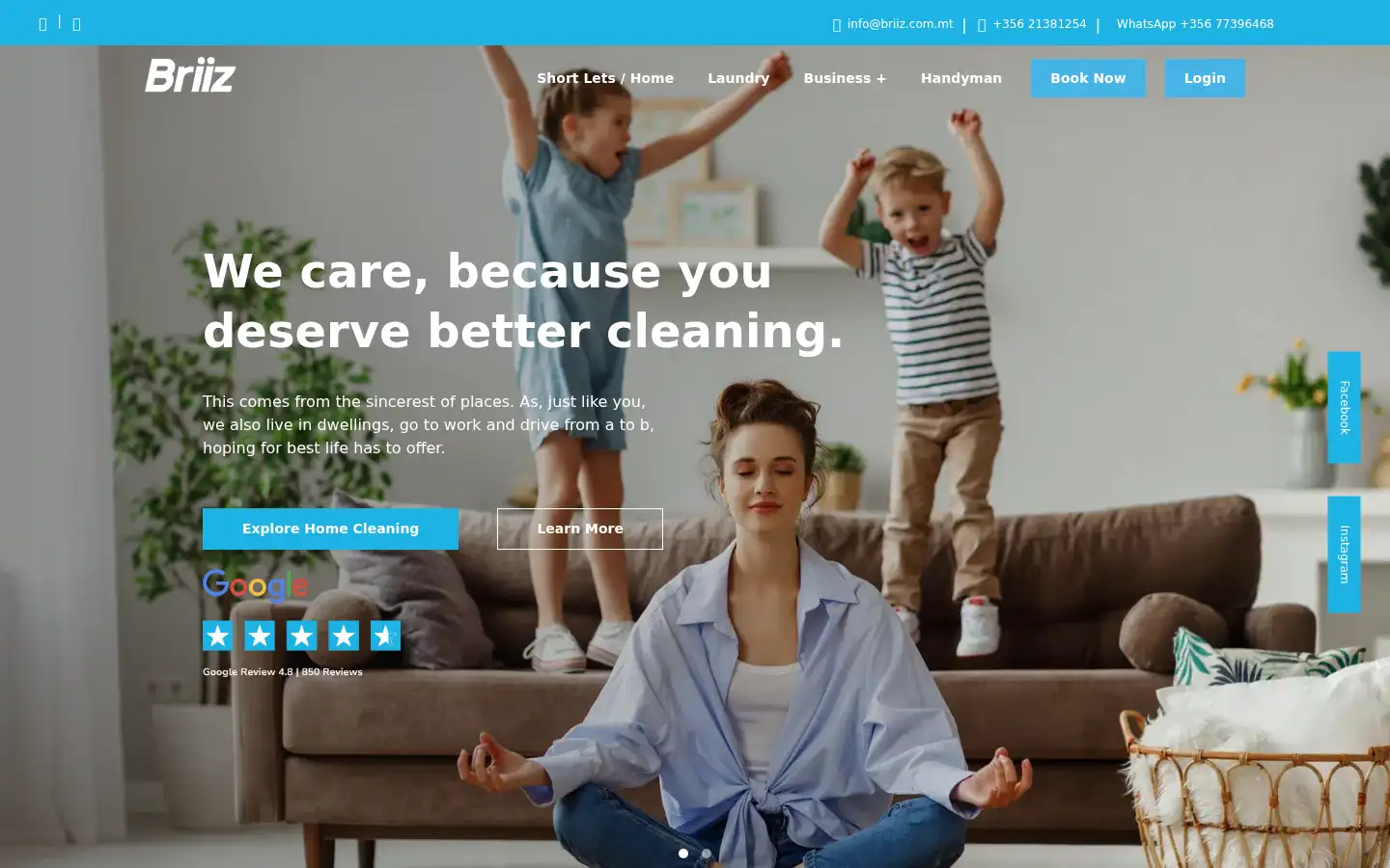 Screenshot of briiz.com.mt