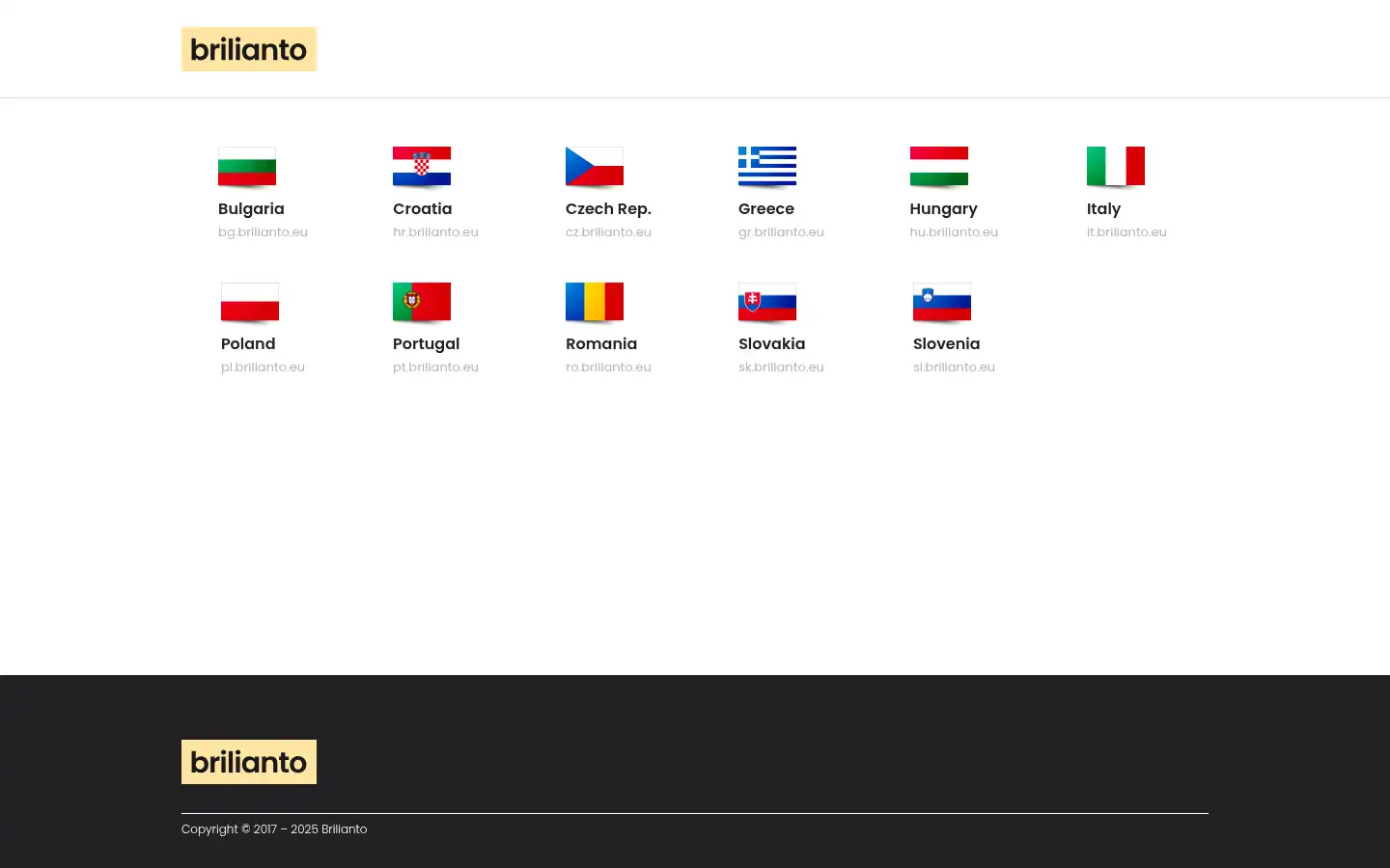Screenshot of brilianto.eu