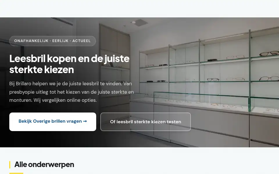 Screenshot of brillaro.nl