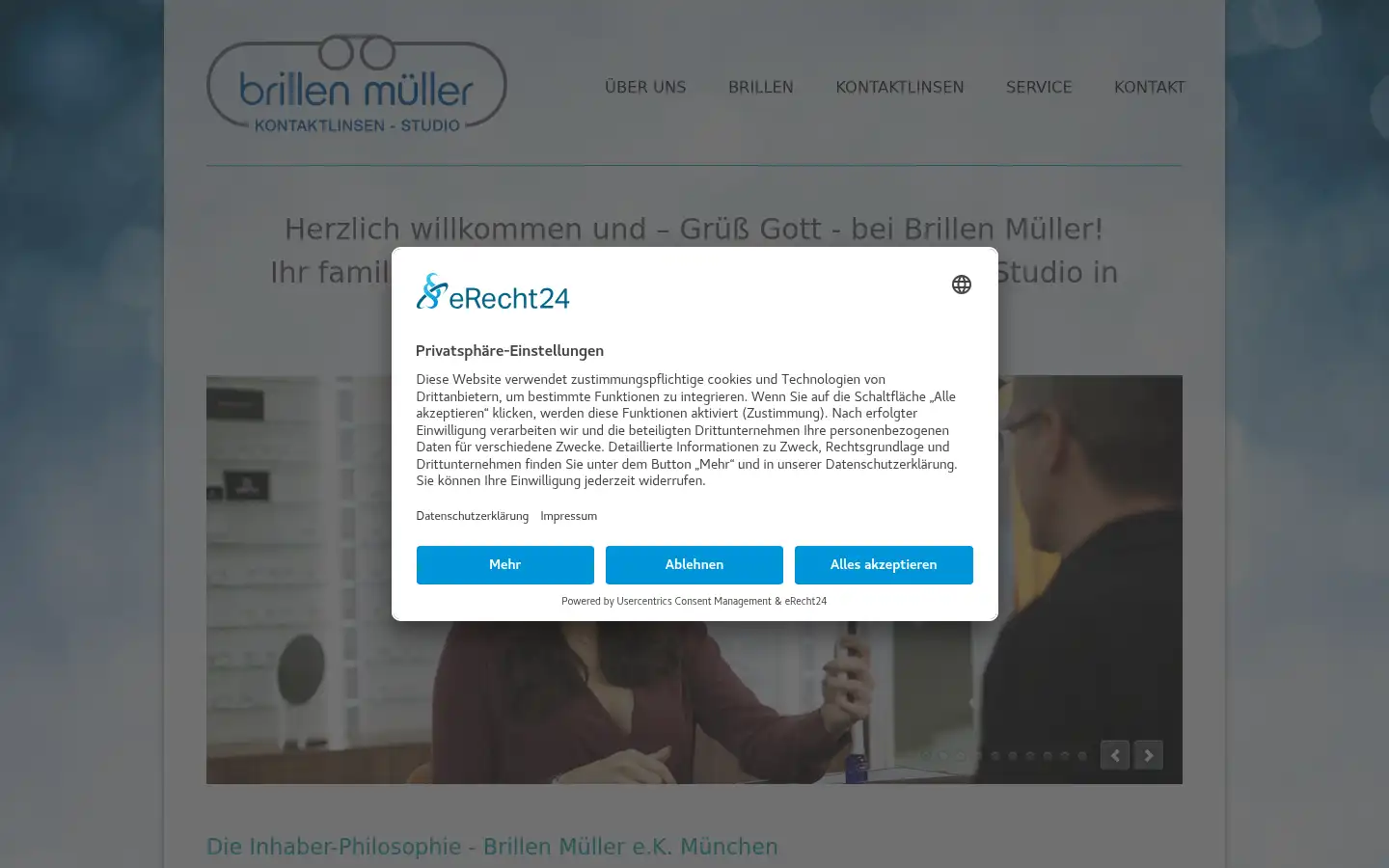 Screenshot of brillenmueller.de