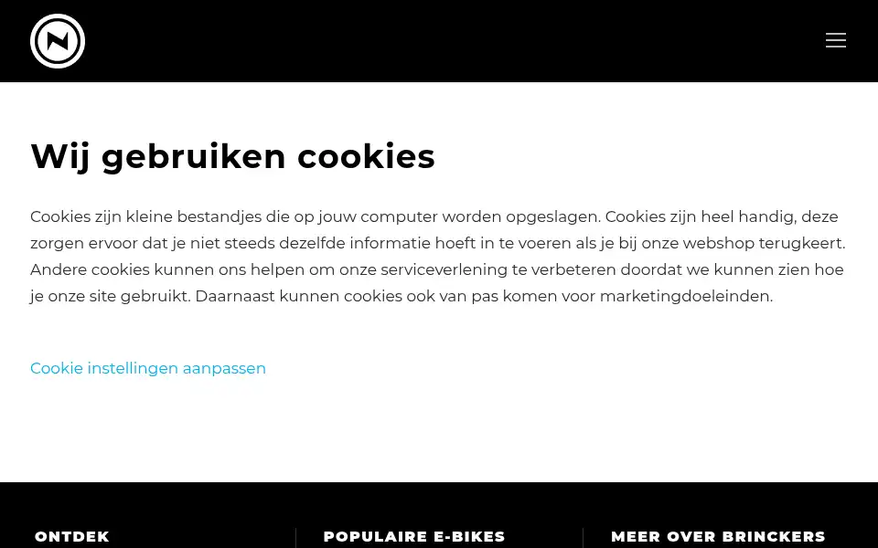 Screenshot of brinckers.nl