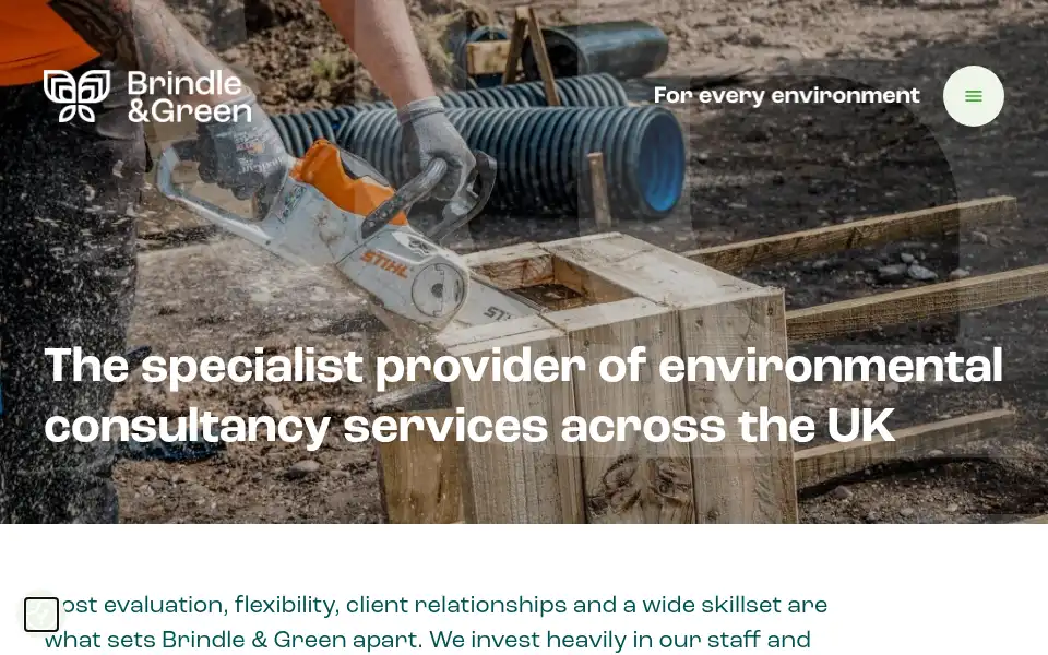 Screenshot of brindlegreen.co.uk