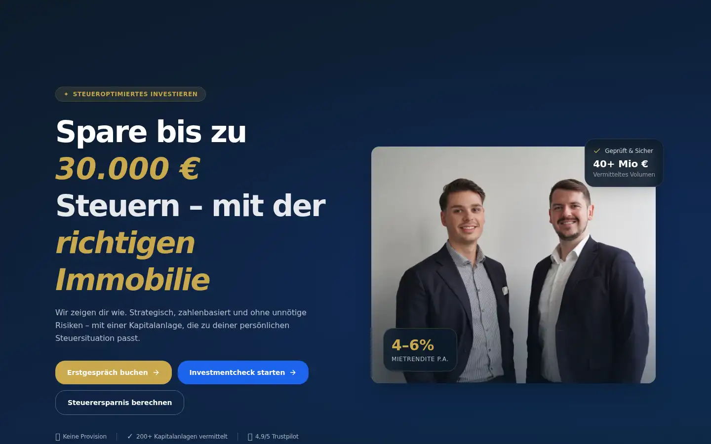 Screenshot of brinell-realestate.de