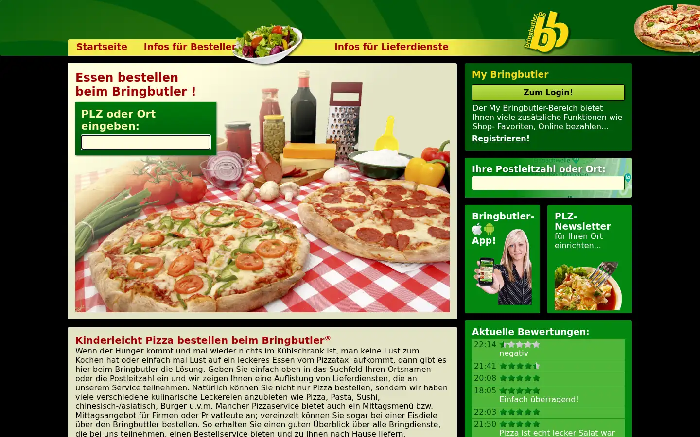 Screenshot of bringbutler.de