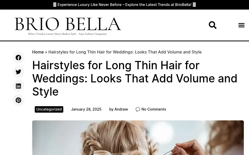 Screenshot of briobella.com