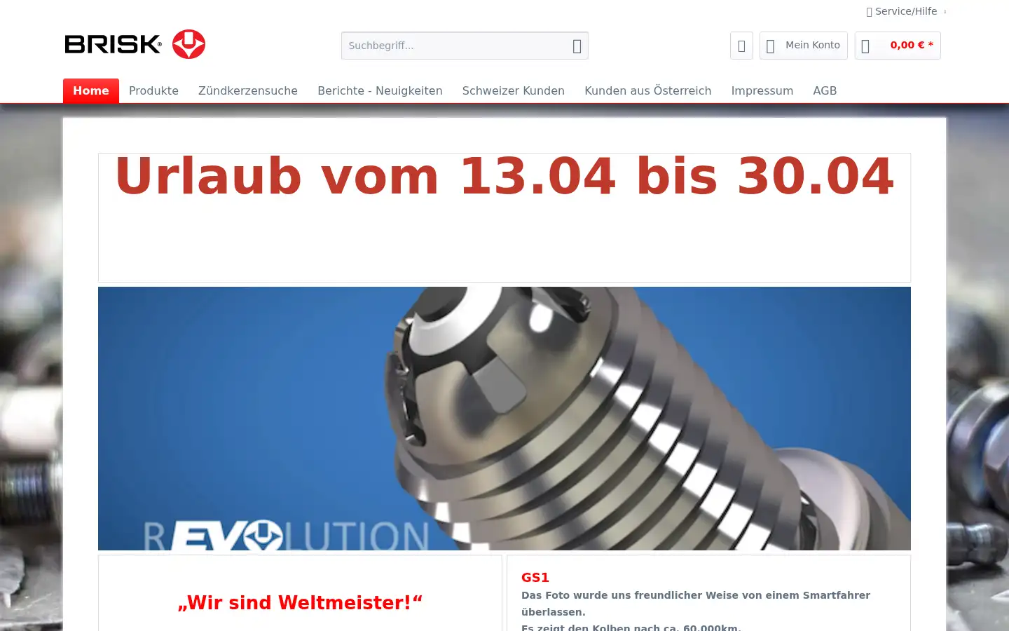 Screenshot of brisk.de