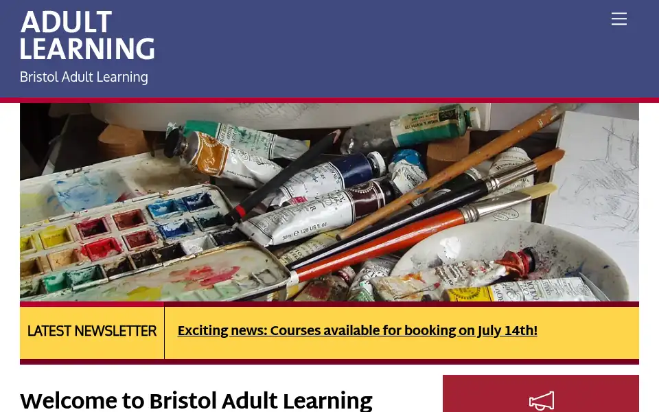 Screenshot of bristolcourses.com