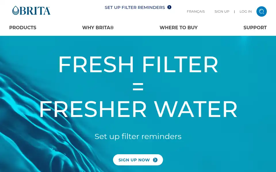 Screenshot of brita.ca