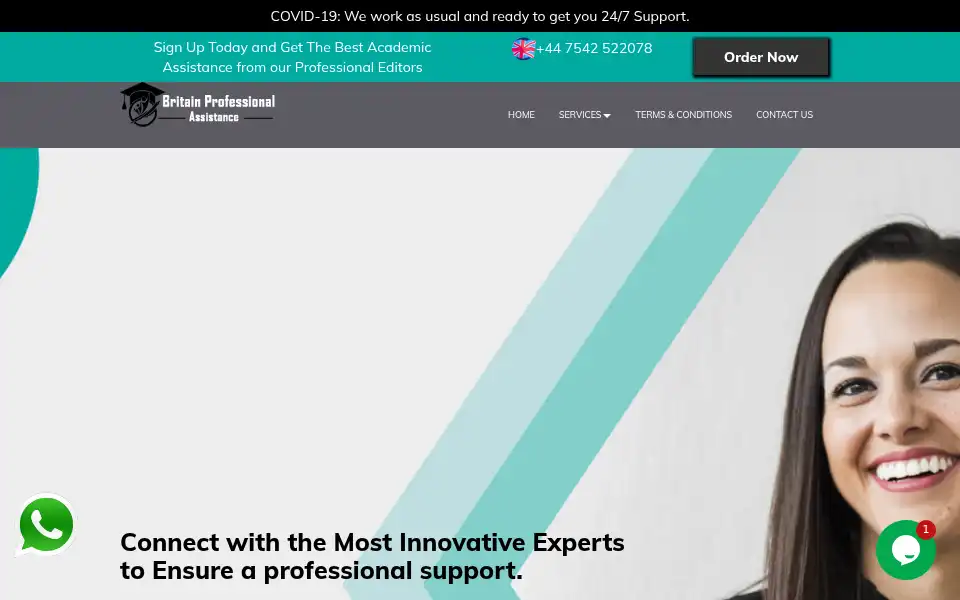 Screenshot of britainprofessionalassistance.co.uk