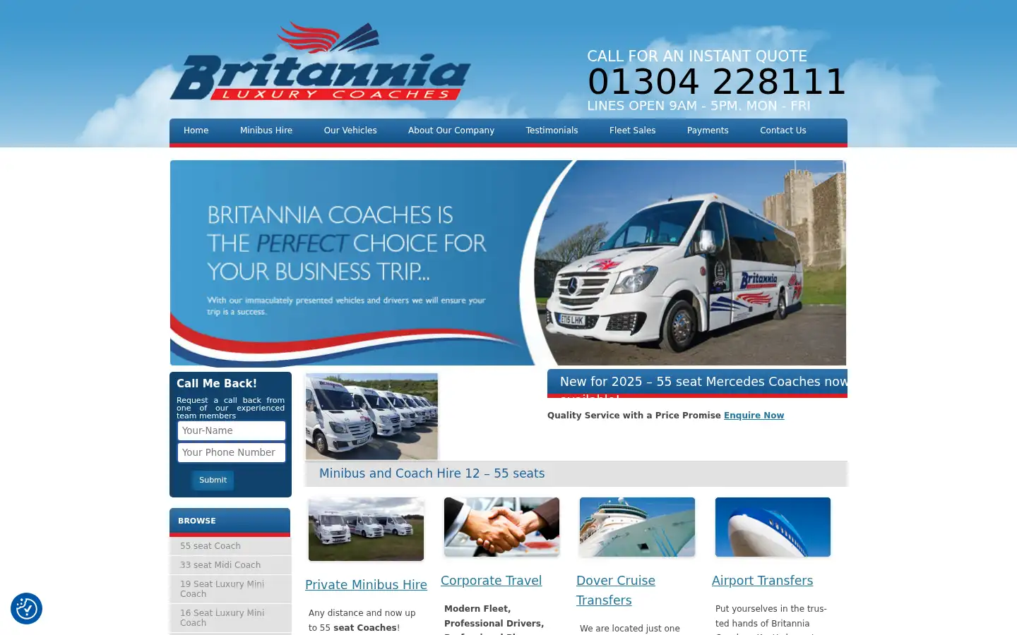 Screenshot of britannia-coaches.co.uk