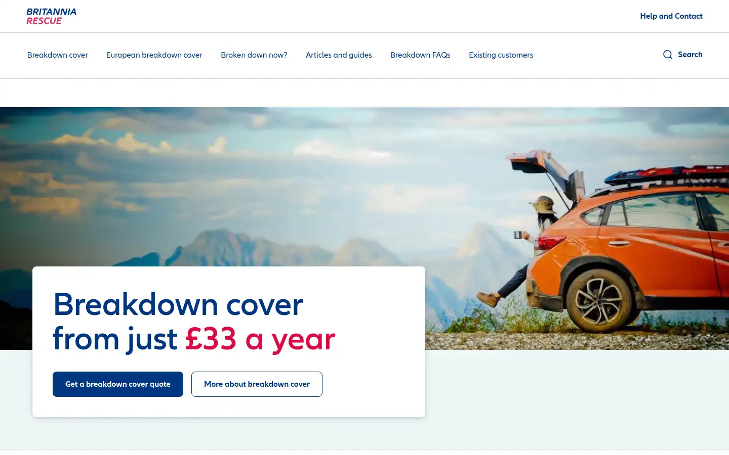 Screenshot of britanniarescue.com