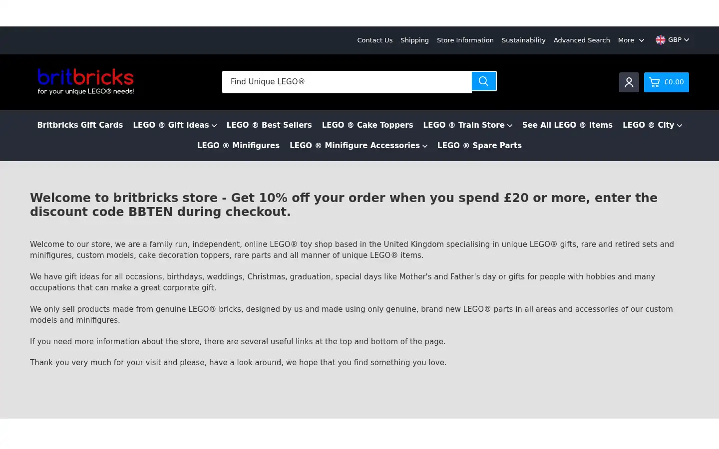 Screenshot of britbricks.com