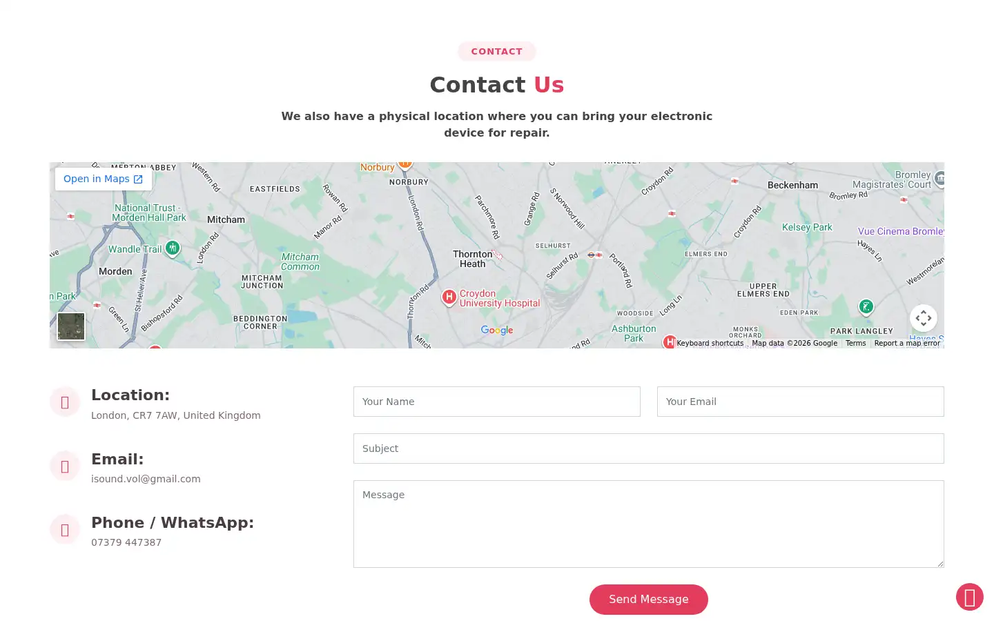 Screenshot of britfix-repairs.co.uk